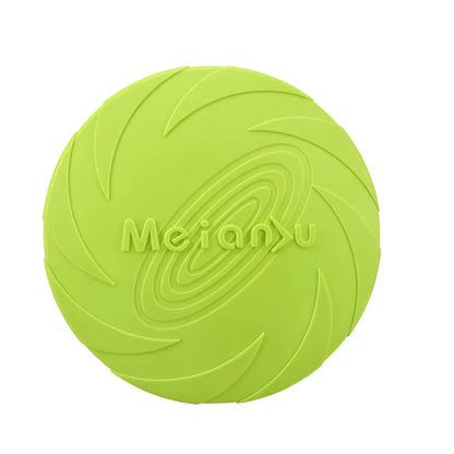 Dog Toys Silicone Flying Disc Fashion Multicolor Resistant Chew Toys Puppy Outdoor Game Trainning Interactive Supplies