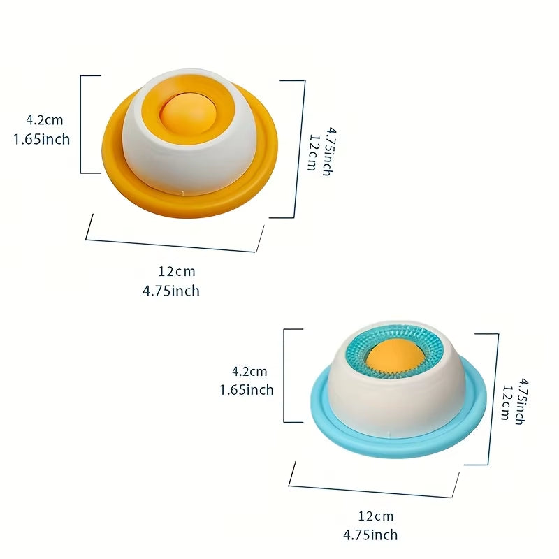 Pet Lick Mat Yogurt Licking Plate Slow Feeder for Dogs & Cats - Interactive Snack Bowl, Promotes Dental Health, Pet Licking Mat