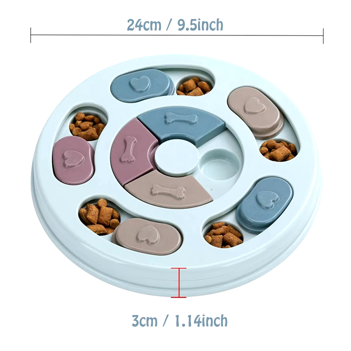 Dog Food Hiding Bowl, Slow Food Training, Dog Educational Toy to Relieve Boredom, Interactive Educational Feeding Toy