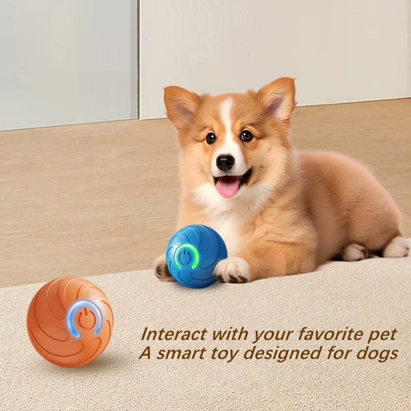 Smart Dog Toy Ball Electronic Interactive Pet Toy Moving Ball USB Automatic Moving Bouncing for Puppy Birthday Gift Cat Products