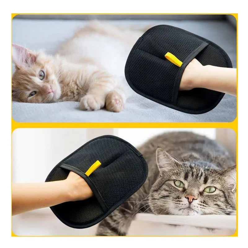 Pet Grooming Gloves Pet Hair Remover Brush Kitten Cleaning Glove Removing Dog Cat Hair from Sofa Carpet Clothes Pet Supplies﻿ ﻿