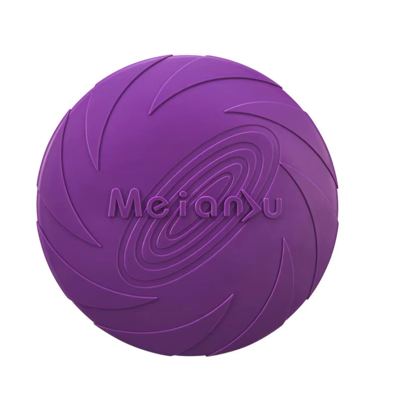 Dog Toys Silicone Flying Disc Fashion Multicolor Resistant Chew Toys Puppy Outdoor Game Trainning Interactive Supplies