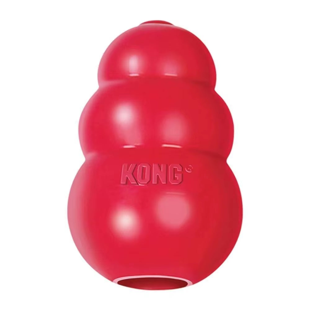 New Classic Kong Dog Toys Stuffable Treat-Filling Capabilities Kong Puppy Toys Multiple Sizes Durable Chew Toy