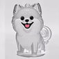 Transparent Dog Hair Storage Container Adorable Pet Keepsake Capsule Pendant with Key Ring for Pet Lovers DIY Memorial Keychain